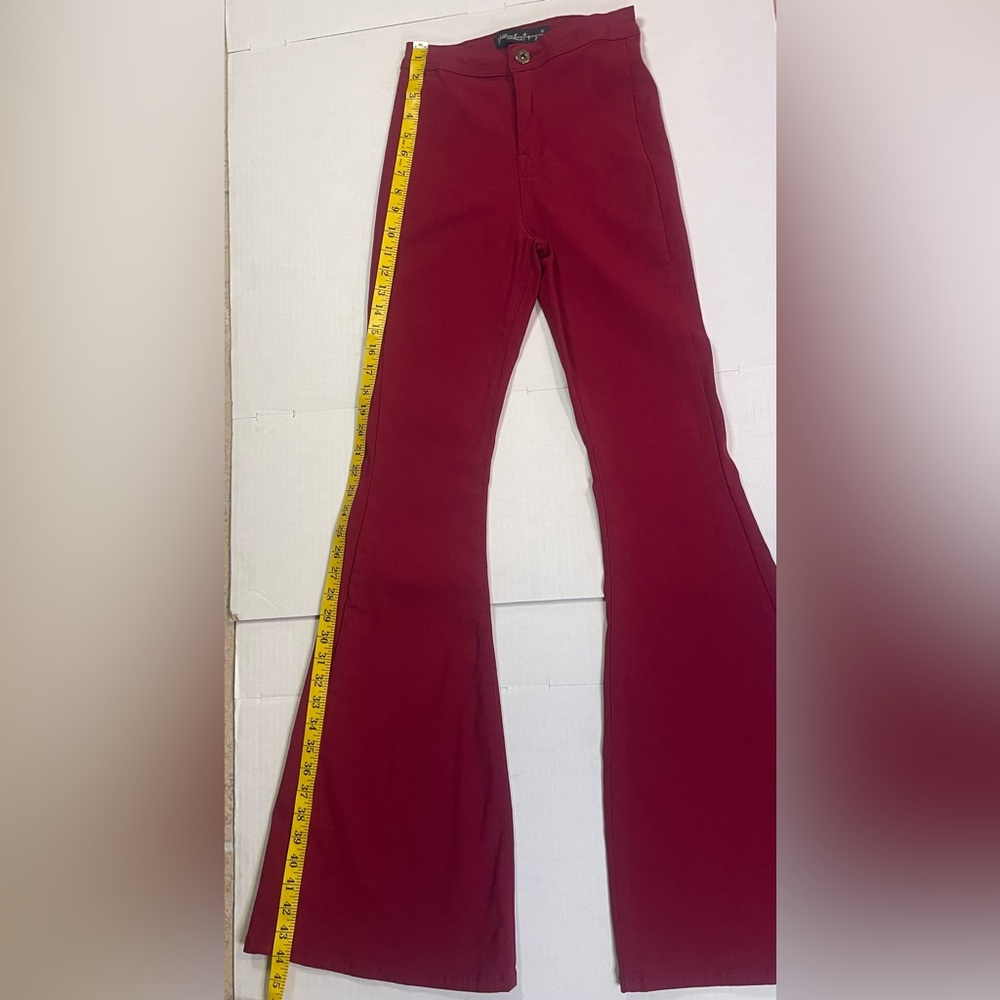 William Rast Red Flared Pants - Picture 6 of 8